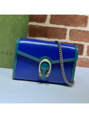 Gucci Dionysus Leather Mini Chain Bag 401231 Blue/Turquoise 2021