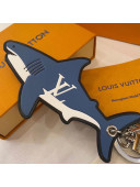 Louis Vuitton LV Aquatics Shark Bag Charm and Key Holder Blue 2021