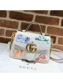 Gucci Disney x Gucci Mickey Mouse GG Marmont Mini Top Handle Bag 547260 White 2020