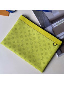 Louis Vuitton Discovery Pochette Monogram Canvas Pouch M62291 Yellow 2019