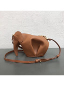 Loewe Calfskin Elephant Mini Bag All Brown 2018