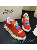 Alexander McQueen Velvet Graffiti Sneakers 01 2020 (For Women and Men)