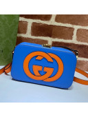 Gucci Leather Interlocking G Mini Bag 658230 Blue/Orange 2021