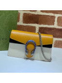 Gucci Dionysus Leather Super Mini Bag 476432 Orange/White 2021
