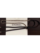 Chanel Chain and Leather Belt Black/Gold 2019