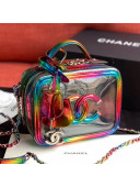 Chanel Iridescent PVC Small Vanity Case A93342 Multicolor 2019
