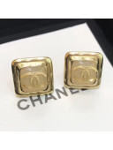 Chanel Square CC Stud Earrings 04 2019