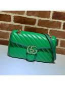 Gucci GG Marmont Small Shoulder Bag 443497 Bright Green 2021