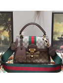 Gucci Queen Margaret GG Small Top Handle Bag 476541 Brown 2018 Top