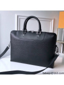 Louis Vuitton Business Bag in EPI Leather M50163 Black 2021