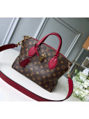 Louis Vuitton Flower Zipped Tote BB in Monogram Canvas M44350 Red 2019