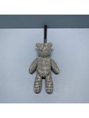 Alexander Wang Beiress Wristlet Bear Clutch in Crystal Mesh Silver 2022 3057