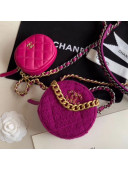 Chanel 19 Tweed Clutch with Chain & Coin Purse AP0986 Purple 2019