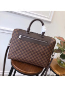 Louis Vuitton Porte-Documents Jour Bag in Damier Canvas N41589 Brown 2021