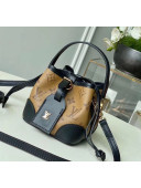 Louis Vuitton Monogram Canvas Mini Bucket Bag M57100 Black/Brown 2020