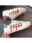 Gucci Ace Sneaker with Two-Tone Side Logo ‎White 2019(For Women and Men)