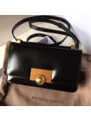 Bottega Veneta Mini Smooth Calfskin BV Classic Ronde Shoulder Bag Black 2019