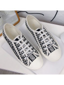 Dior Walk'N'dior Embroidered Houndstooth Cotton Canvas Sneakers 02 2019
