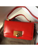 Bottega Veneta Mini Smooth Calfskin BV Classic Ronde Shoulder Bag Red 2019