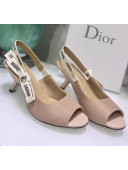 Dior J'Adior Technical Fabric Heeled Sandal 6.5cm Heel Nude 2020