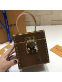 Louis Vuitton Studs Monogram Vernis Leather Bleecker Box Vintage Bag Tahiti gold