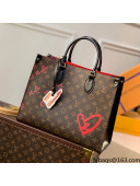 Louis Vuitton OnTheGo MM Tote Bag in Monogram Canvas M45888 Fall in Love 2021