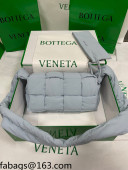 Bottega Veneta Padded Tech Cassette Crossbody Bag 628951 Light Grey 2021 