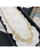 Chanel Letters Charm Chain Necklace 2020