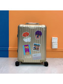 Rimowa x Vincent Mahe SHANGHAI Luggage Travel Bag Champagne Gold 2021