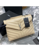 Saint Laurent Loulou Large Bag in "Y" Leather 459749 Apricot