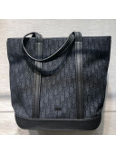 Dior Men's Voyage Tote Bag in Black Dior Oblique Jacquard 2019