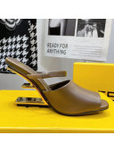 Fendi First Calfskin High-Heel Sandals 8cm Brown 2021
