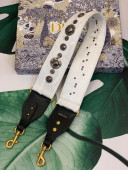 Dior Camouflage Embroidered Shoulder Strap White 2020
