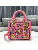Dior Lady Dior Medium Bag in Pink In Lights Embroidery 2021