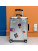 Rimowa x Vincent Mahe SHANGHAI Luggage Travel Bag Silver 2021 02