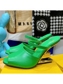 Fendi First Calfskin High-Heel Sandals 8cm Green 2021