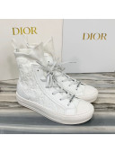 Dior Walk'n'Dior Boot Sneakers in White Oblique Knit 2020
