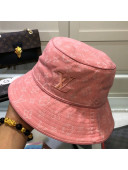 Louis Vuitton Monogram Denim Bucket Hat Pink 2021
