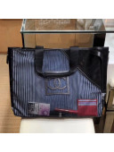 Chanel Mesh Canvas and PVC Small Shopping Tote Bag Black 2019