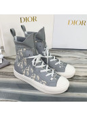 Dior Walk'n'Dior Boot Sneakers in Grey Oblique Knit 2020
