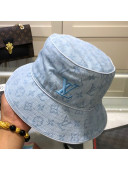 Louis Vuitton Monogram Denim Bucket Hat Blue 2021