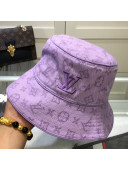 Louis Vuitton Monogram Denim Bucket Hat Purple 2021