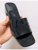 Gucci TPU Slide Sandal ‎With 5.5cm Heel Black 2021