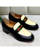 Gucci Lambskin Horsebit Loafer with Web Yellow 2019