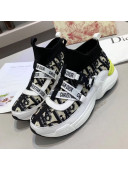 Dior Oblique Canvas Logo Buckle High-top Sneakers White 2019