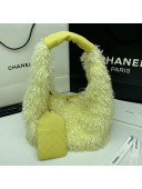 Chanel Wool Small Hobo Bag AS2320 Yellow 2020