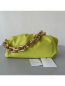Bottega Veneta The Chain Pouch Bag with Square Ring Chain Strap Kiwi Green 2021