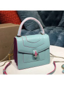 Bvlgari Serpenti Forever Mini Top Handle Bag Pastel Blue/Pink 2021