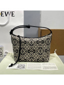 Loewe Small Cubi bag in Anagram jacquard and calfskin Beige/Black 2021
