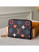 Louis Vuitton Game On Zippy Coin Purse Wallet in Black Monogram Canvas M80305 2020